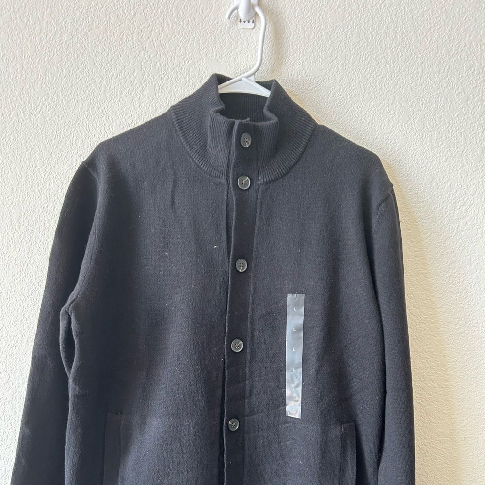 NWT Mens Banana Republic Sweater L Black